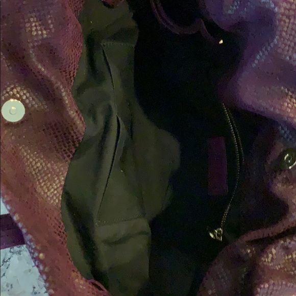 RARE Purple Snake skin embossed See By Chloe purse - Picture 4 of 6